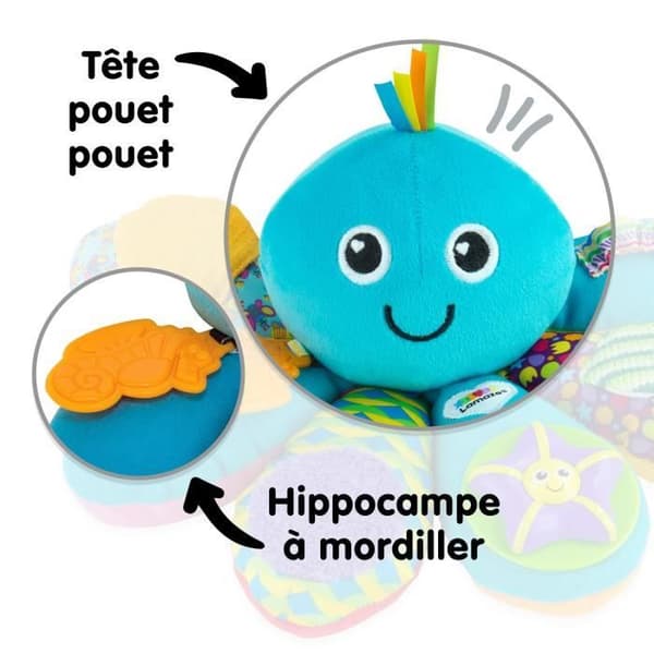 Multi-Activity Octopus - TOMY - Ringar, spegel, tandring, roliga ljud och Pouët-pouët