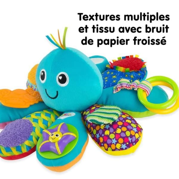Multi-Activity Octopus - TOMY - Ringar, spegel, tandring, roliga ljud och Pouët-pouët
