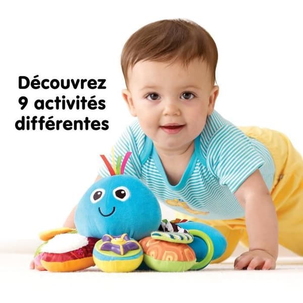 Multi-Activity Octopus - TOMY - Ringar, spegel, tandring, roliga ljud och Pouët-pouët