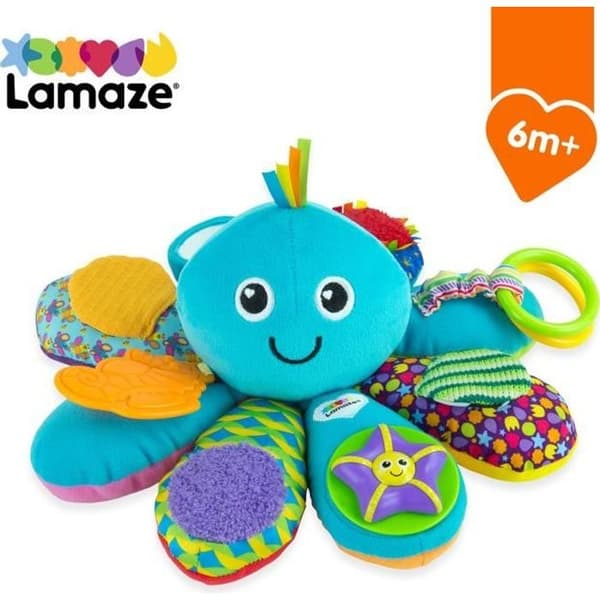 Multi-Activity Octopus - TOMY - Ringar, spegel, tandring, roliga ljud och Pouët-pouët