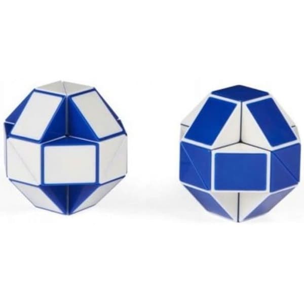 Rubik's Cube Original Snake - SPIN MASTER - Snake 2 - Vit - Barn - Plast - 13 x 19,5 x 4,5 cm - Blå
