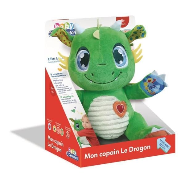 Baby Clementoni interaktiv plyschleksak - My friend the Dragon - Blandat - 6 månader och uppåt