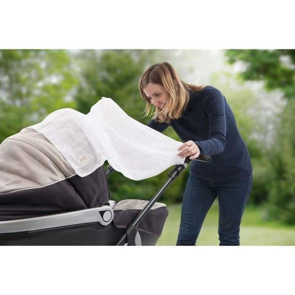 SOPHIE LA GIRAFE Set med 4 broderade babysvampar