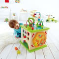 Miniatyrbild 3 av 6: Country Critters Hape Activity Cube - Utvecklingsleksak i trä för spädbarn från 12 månader och uppåt