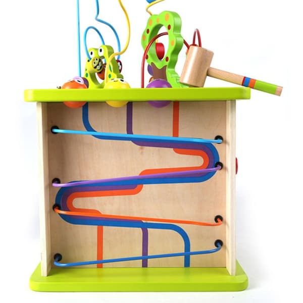 Country Critters Hape Activity Cube - Utvecklingsleksak i trä för spädbarn från 12 månader och uppåt