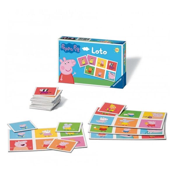 LOTO - RAVENSBURGER - Peppa Pig - För barn från 3 år och uppåt - 2 års garanti - Blå