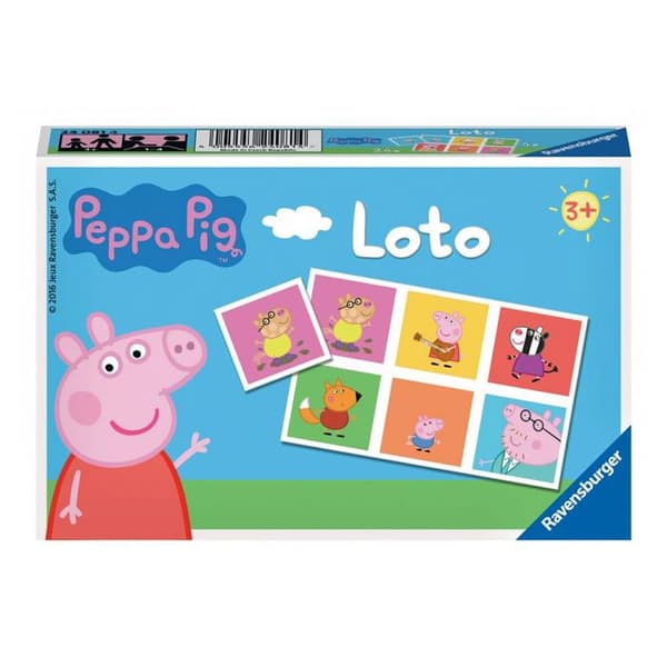 LOTO - RAVENSBURGER - Peppa Pig - För barn från 3 år och uppåt - 2 års garanti - Blå