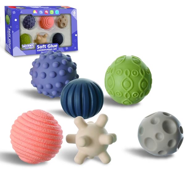 WOOPIE BABY Sensoriska Klämblock 6 st.