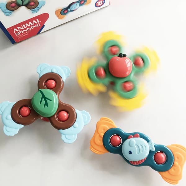 WOOPIE BABY Snurrande Sensorisk Pedagogisk Leksak 3-i-1 Färgglad