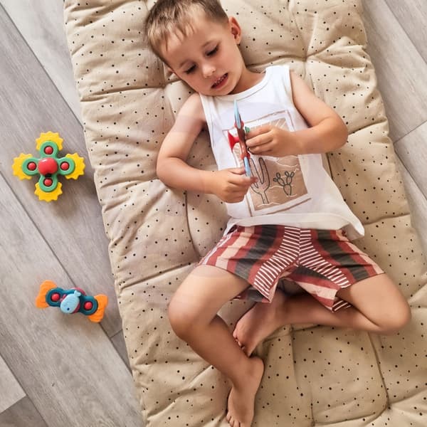 WOOPIE BABY Snurrande Sensorisk Pedagogisk Leksak 3-i-1 Färgglad
