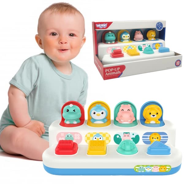 WOOPIE BABY Pedagogisk Leksak med Pop-up Djur