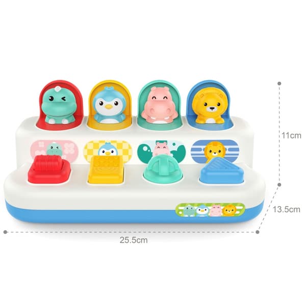 WOOPIE BABY Pedagogisk Leksak med Pop-up Djur