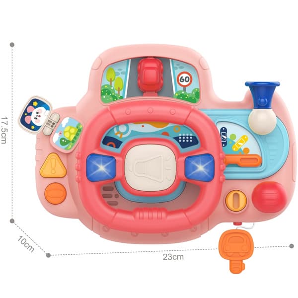 WOOPIE BABY Interaktiivinen lasten auton ohjauspyörä valolla ja äänellä
