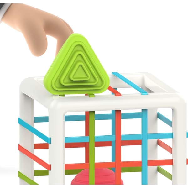 WOOPIE BABY Fleksibel Sensory Cube Sorter til Børn – Farverige Former