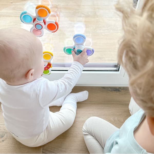 WOOPIE BABY Snurrande Sinnesleksak Raket Alien Ufo – 3 st.