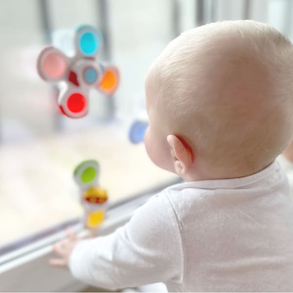 WOOPIE BABY Snurrande Sinnesleksak Raket Alien Ufo – 3 st.