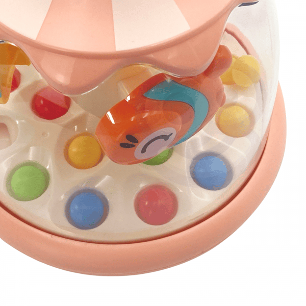 WOOPIE BABY Färgglada Djur Rosa Snurra med Bollar Karusell