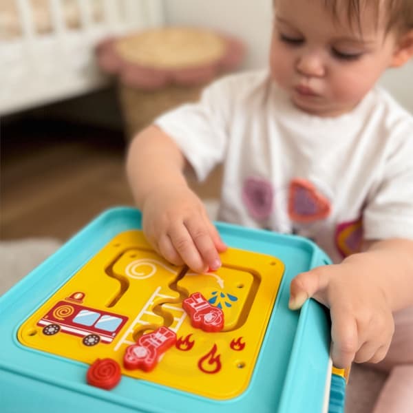 WOOPIE BABY Multifunktionell Montessori Aktivitetskube 6-i-1 – Från 18 Månader