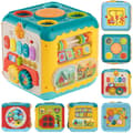Miniatyrbild 1 av 8: WOOPIE BABY Multifunktionell Montessori Aktivitetskube 6-i-1 – Från 18 Månader