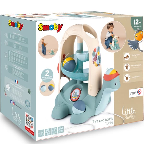 SMOBY LITTLE Sköldpadda att Dra med Bollbana 12 Mån+