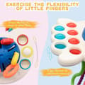 Miniatyrbild 4 av 11: WOOPIE BABY Montessori Sensorisk Bitleksak, Multifunktionell 0+