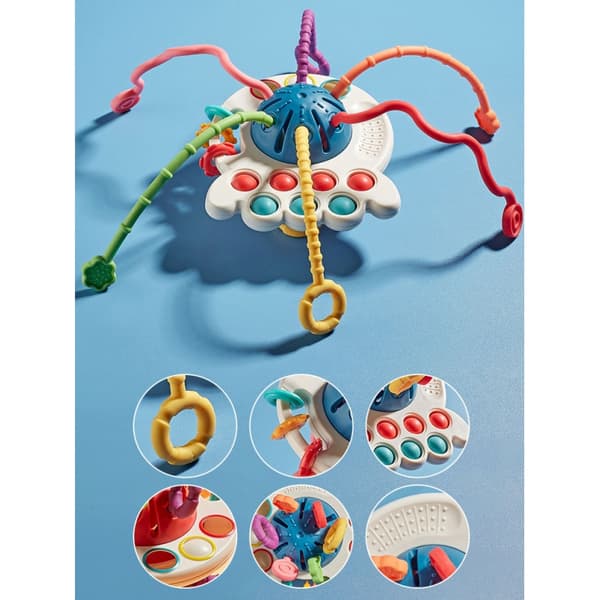 WOOPIE BABY Montessori Sensorisk Bitleksak, Multifunktionell 0+