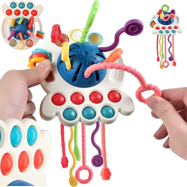 WOOPIE BABY Montessori Sensorisk Bitleksak, Multifunktionell 0+