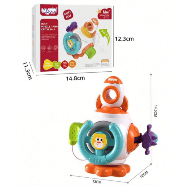 WOOPIE BABY Rymdraketboll 6-i-1 Montessori 18 mån+