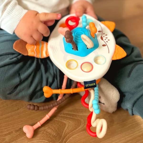 woopie baby sanselegetøj Montessori bidering rangle multifunktionel ræv