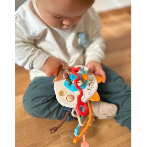 woopie baby sanselegetøj Montessori bidering rangle multifunktionel ræv