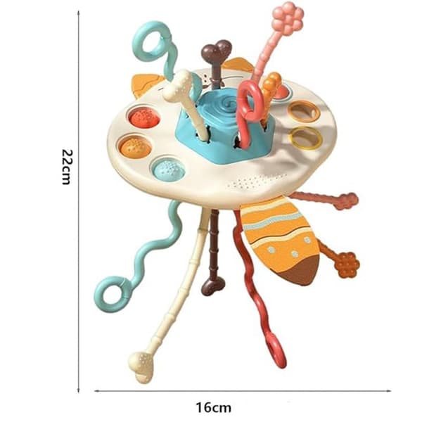 woopie baby sanselegetøj Montessori bidering rangle multifunktionel ræv