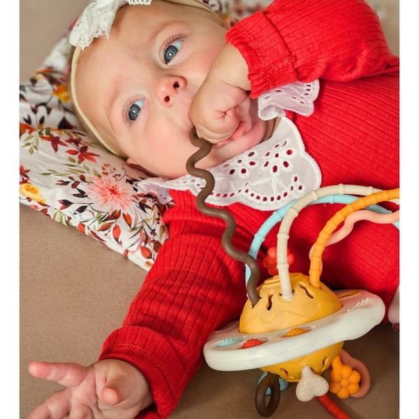 woopie baby sensorisk legetøj montessori, bidering, rangle multifunktionel UFO