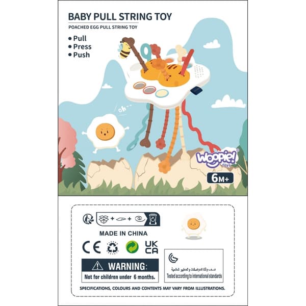 woopie baby sensorisk legetøj montessori, bidering, rangle multifunktionel UFO