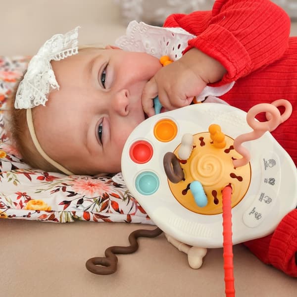 woopie baby sensorisk legetøj montessori, bidering, rangle multifunktionel UFO
