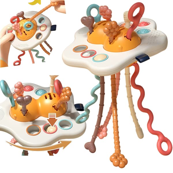 woopie baby sensorisk legetøj montessori, bidering, rangle multifunktionel UFO