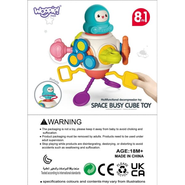 WOOPIE BABY Montessori Cube Sensorisk terning 8-i-1