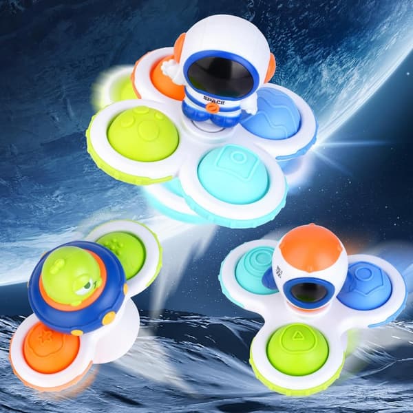 WOOPIE BABY Rymdsnurra Pop-it Sensoriskt Leksakset – Utbytbara Delar, 3 st
