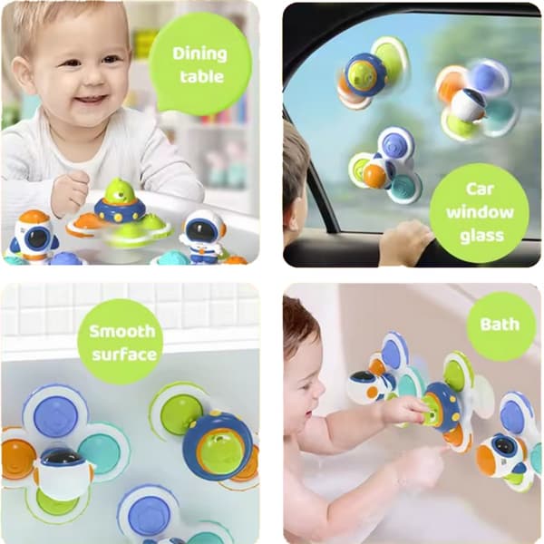 WOOPIE BABY Rymdsnurra Pop-it Sensoriskt Leksakset – Utbytbara Delar, 3 st