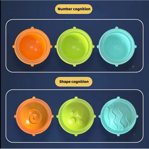 WOOPIE BABY Rymdsnurra Pop-it Sensoriskt Leksakset – Utbytbara Delar, 3 st