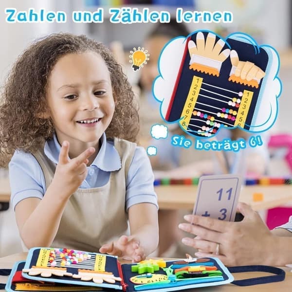 Busy Board Montessori Toy - Aktivitets- och utvecklingsleksaker för barn ,Montessorispel Lär dig finmotorik, Alzheimers produkter