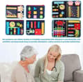 Miniatyrbild 8 av 9: Busy Board Montessori Toy - Aktivitets- och utvecklingsleksaker för barn ,Montessorispel Lär dig finmotorik, Alzheimers produkter