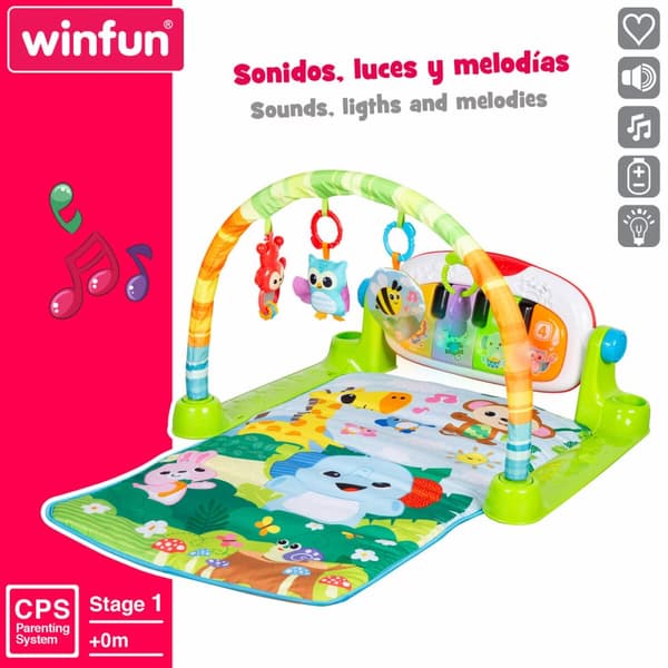 Lekmatta Winfun Tyg Plast 63 x 43 x 91 cm (2 antal)