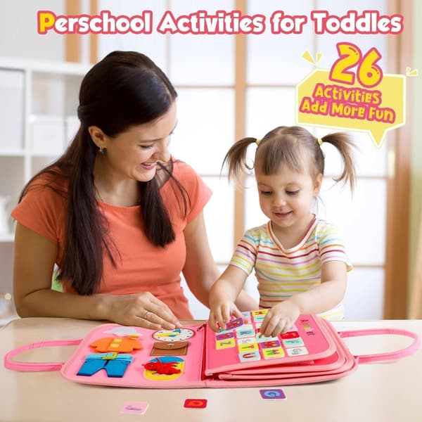 Montessori Busy Board för Barn 1-4 År , Aktivitets- och utvecklingsleksaker för barn