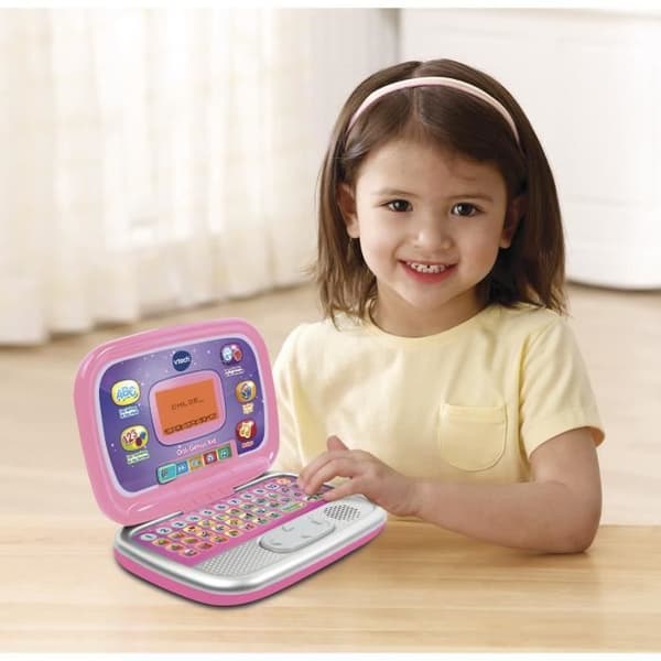 Interaktiv børnecomputer - VTECH - Ordi Genius Kid - Pink - 20 aktiviteter - Kan tilpasses