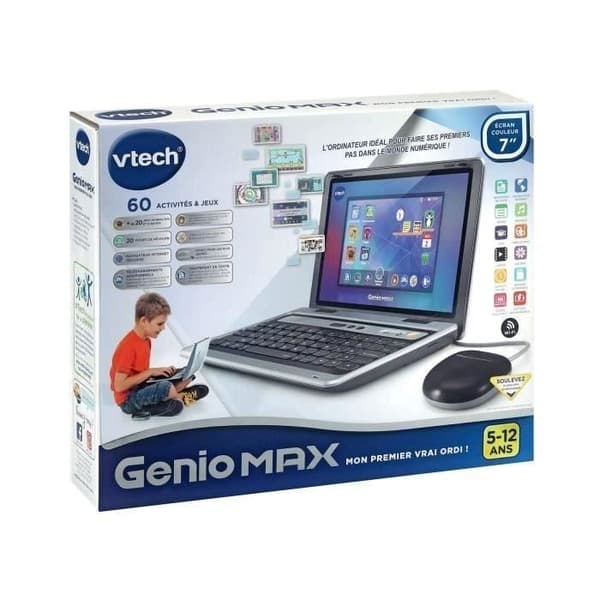 VTECH GENIO MAX Børnecomputer (7" skærm) med 10 karrierespil - Unisex - 5 til 12 år