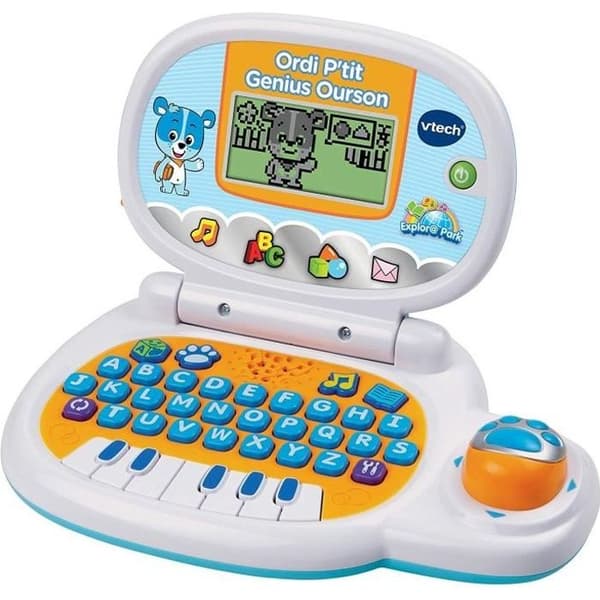VTECH P'tit Genius Blue Bear -opetustietokone lapsille - monivärinen - unisex - 24 kuukaudesta 2 vuoteen
