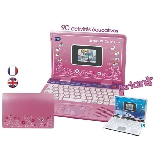VTECH Genius XL Color Pro Tosproget Computer Lyserød - 6-11 år