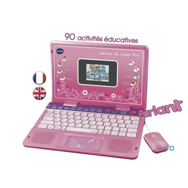 VTECH Genius XL Color Pro Tosproget Computer Lyserød - 6-11 år