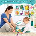 Miniatyrbillede 3 af 6: OBOSOE Montessori 8-i-1 Busy Sensory Activity Cube, finmotorik legetøj til børn 1-3 år