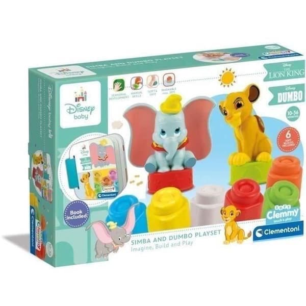 Disney Classics Clemmy Box Set - Disney Baby - Clementoni - 6 kuutiota - Valmistettu Italiassa